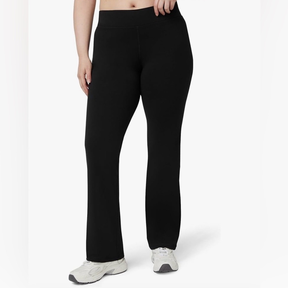 NWOT No Nonsense Classic Black Bootcut Yoga Pants Large